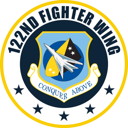 122nd Fighter Wing Indiana Air National Guard logo.