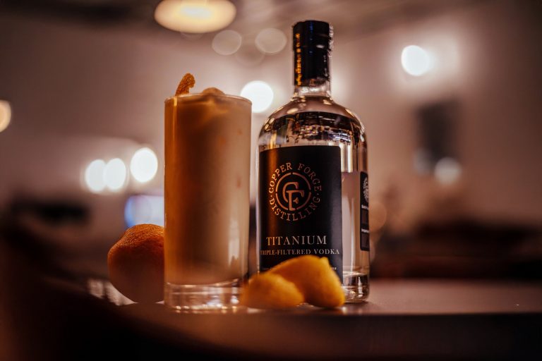 Bottle of Copper Forge Titanium Vodka