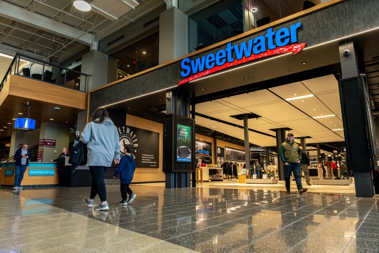 Lobby of Sweetwater Sound
