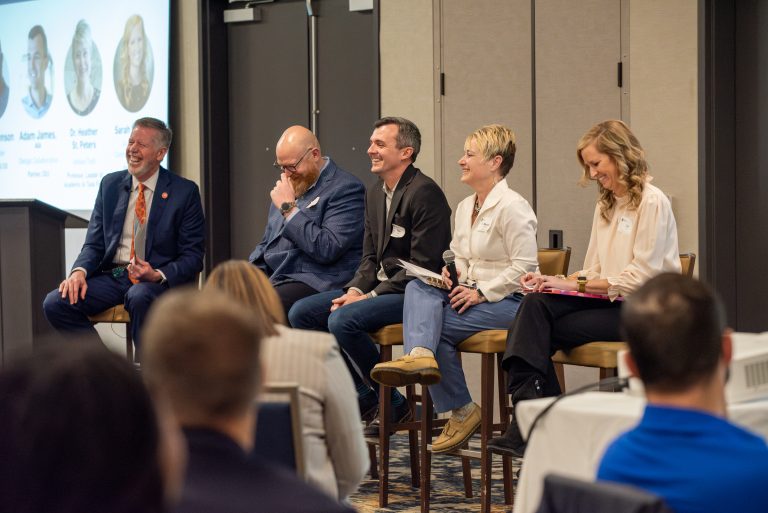 Panelists at GFW Inc. Workforce & Waffles Event