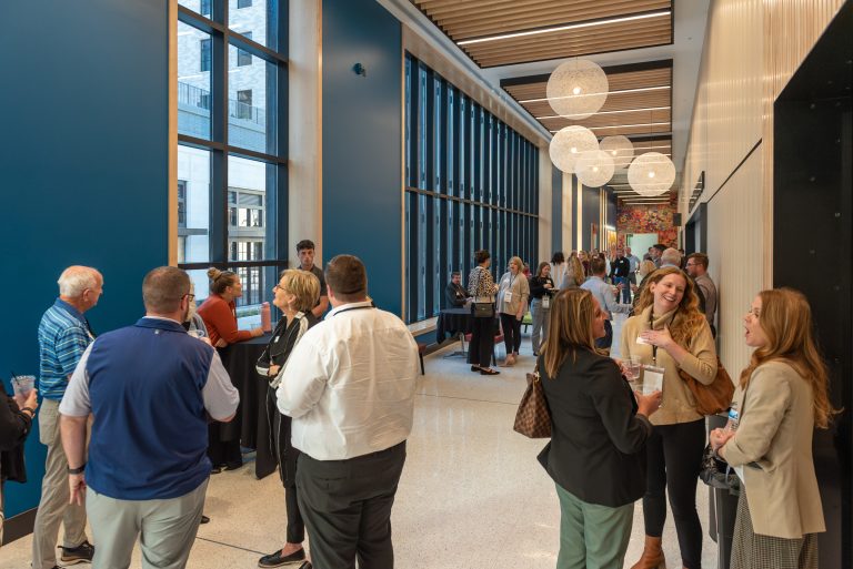 Attendees of the GFW Inc. Sneak Peek Tour of the Pearl Arts Center
