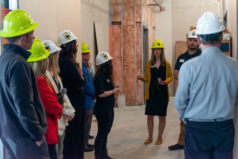 Attendees of the GFW Inc. Sneak Peek Tour of the Manchester University