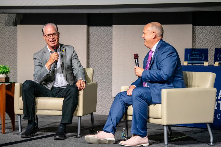 Fireside chat with Governor Mike Braun at the 2025 Greater Fort Wayne Inc. Annual Meeting
