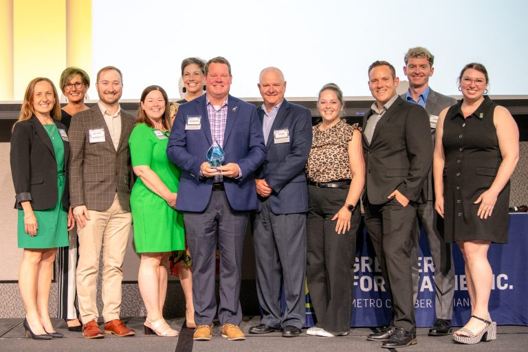 Fort Wayne Zoo receiving the GFW Inc. 2025 Excellence in Nonprofit Award