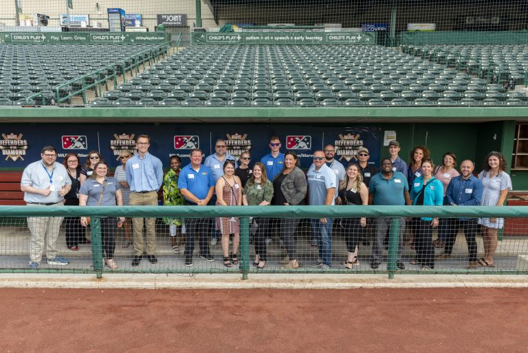 Attendees at an Onboard Fort Wayne Newcomer Social