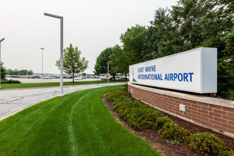 Fort Wayne International Airport Sign