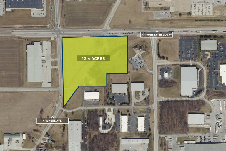 Available property map of FWA Airport Expressway at Ardmore