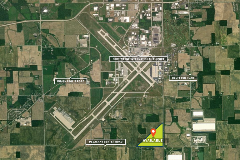 Available property map of Pleasant Center Road