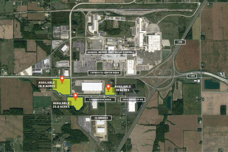 Available property map of Stonebridge Business Park