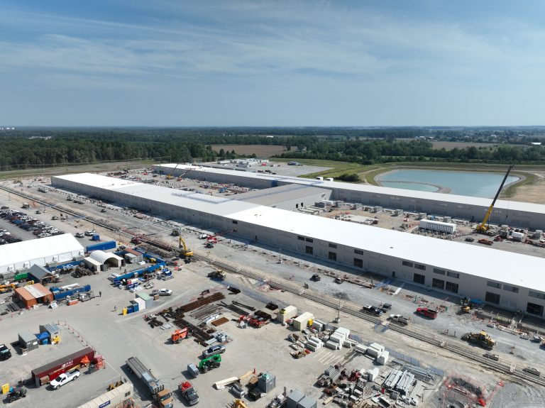 Google data center construction in Allen County