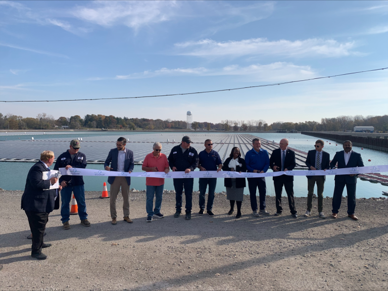 Fort Wayne City Utilities micro power grid ribbon-cutting ceremony